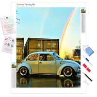 Volkswagen Beetle | Diamond Painting Kit - Full Drill - Square or Round Diamonds with AB Drills Option