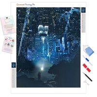 NYC Upside Down | Diamond Painting Kit - Full Drill - Square or Round Diamonds with AB Drills Option