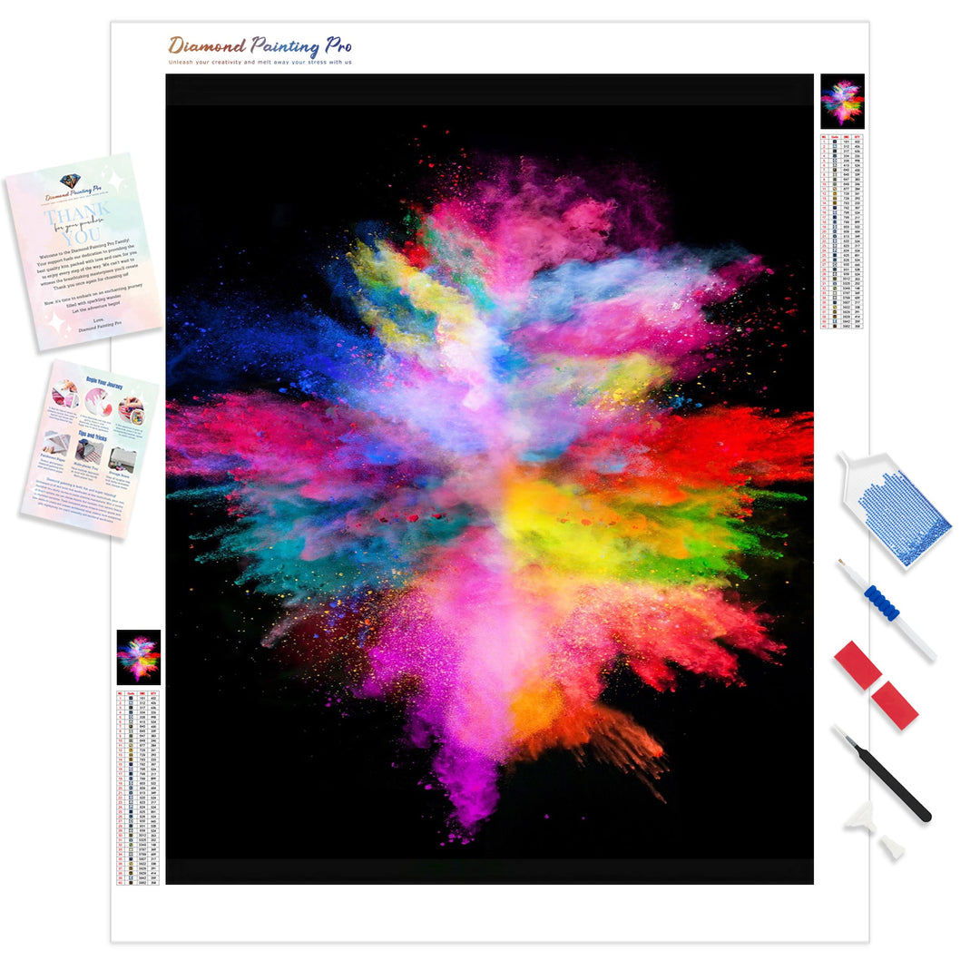 Rainbow Smoke | Diamond Painting Kit - Full Drill - Square or Round Diamonds with AB Drills Option