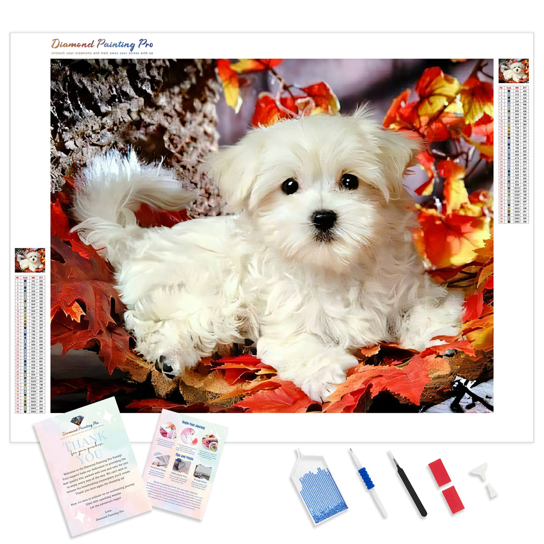 Oscar the Dog | Diamond Painting Kit - Full Drill - Square or Round Diamonds with AB Drills Option