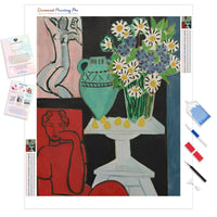 Daisies | Diamond Painting Kit - Full Drill - Square or Round Diamonds with AB Drills Option