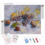 Grapes, Lemons, Pears, and Apples | Diamond Painting Kit - Full Drill - Square or Round Diamonds with AB Drills Option