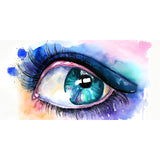 Emerald Green Eye | Diamond Painting Design - Full Drill Diamond Art with 5d Square or Round Diamonds - AB Drills Available