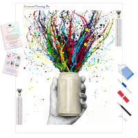 Half Full | Diamond Painting Kit - Full Drill - Square or Round Diamonds with AB Drills Option