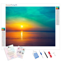 Rainbow Skies Sunset | Diamond Painting Kit - Full Drill - Square or Round Diamonds with AB Drills Option