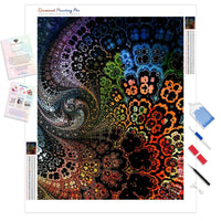 Rainbow Mandala | Diamond Painting Kit - Full Drill - Square or Round Diamonds with AB Drills Option