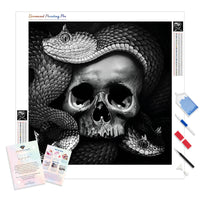 Serpents and Skull | Diamond Painting Kit - Full Drill - Square or Round Diamonds with AB Drills Option