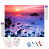 Marshall Beach | Diamond Painting Kit - Full Drill - Square or Round Diamonds with AB Drills Option