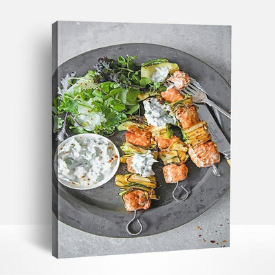 Seafood Skewers | Paint By Numbers