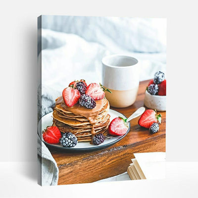 Strawberry Pancakes | Paint By Numbers