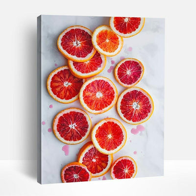 Vibrant Grapefruits | Paint By Numbers