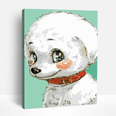 White Puppy | Paint By Numbers
