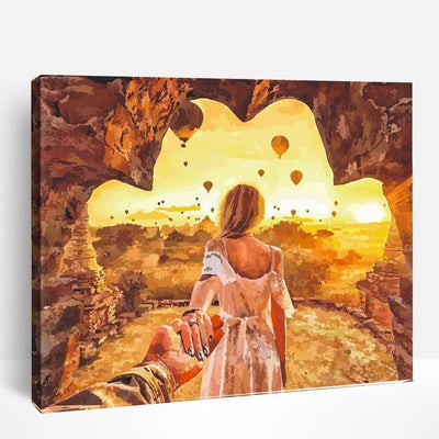 Couple Travelling | Paint By Numbers