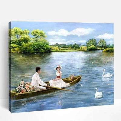 Couples and Swans | Paint By Numbers