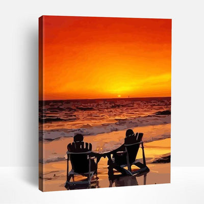 Couple under Sunset | Paint By Numbers