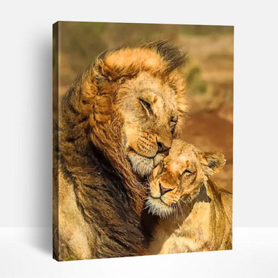 Lion's Romance | Paint By Numbers