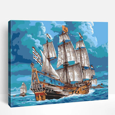 Sailing Through Waves | Paint By Numbers