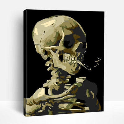 Skeleton Smoking | Paint By Numbers