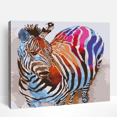 Colorful Zebra | Paint By Numbers