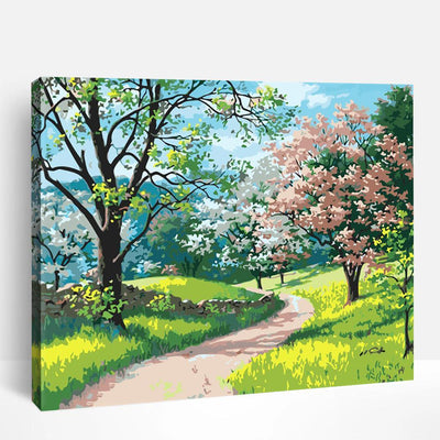 Spring Garden and Trees | Paint By Numbers