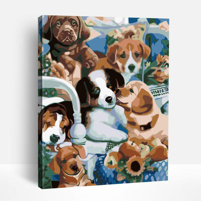 Puppy Friends | Paint By Numbers