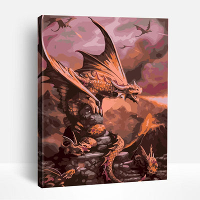 Dragon in Flight | Paint By Numbers