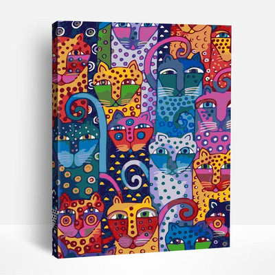 Colorful Cats | Paint By Numbers