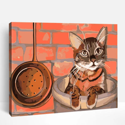 Cat at Sunset | Paint By Numbers