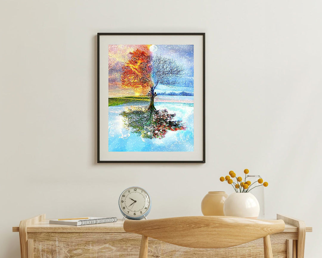Sparkling Through the Seasons with the Tree Diamond Painting Kits