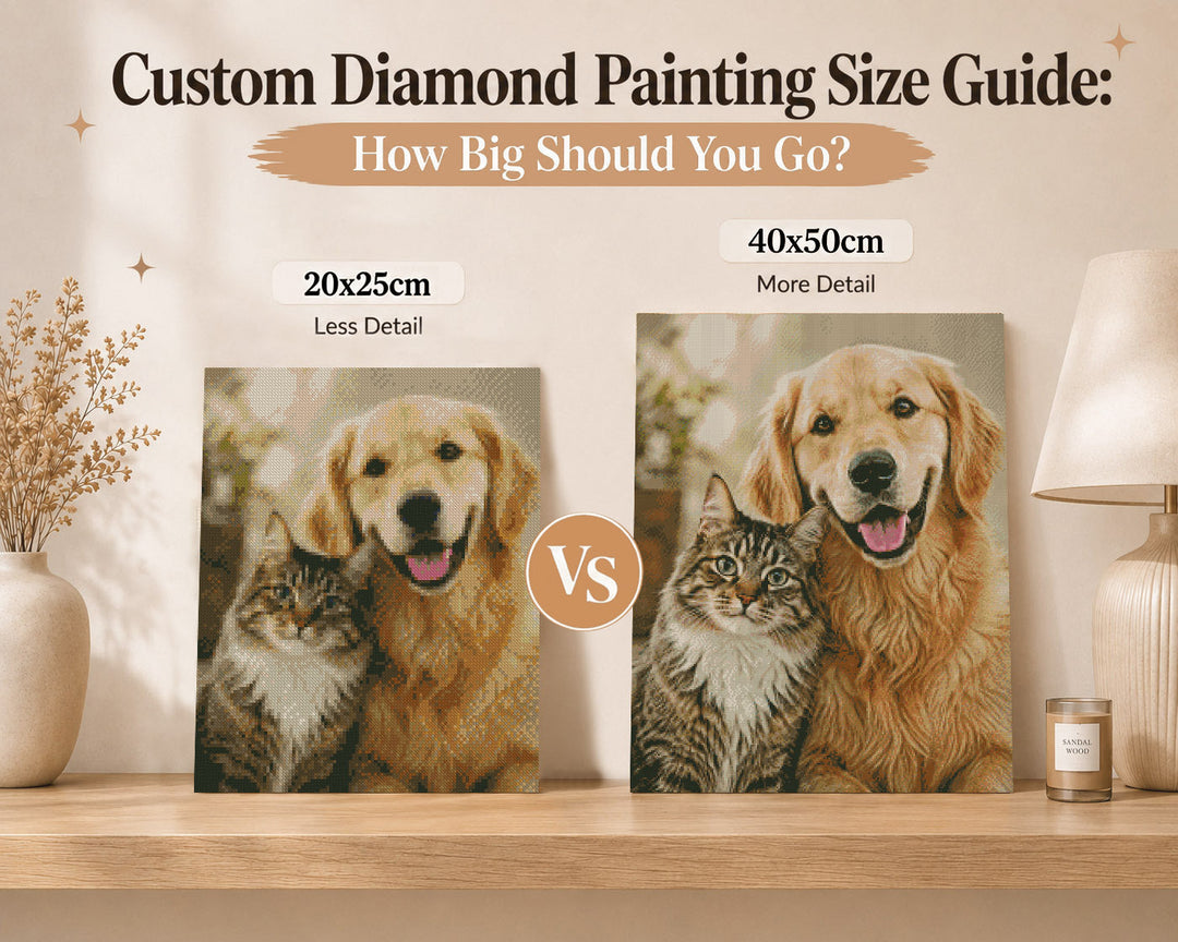 Custom Diamond Painting Size Guide: How Big Should You Go?