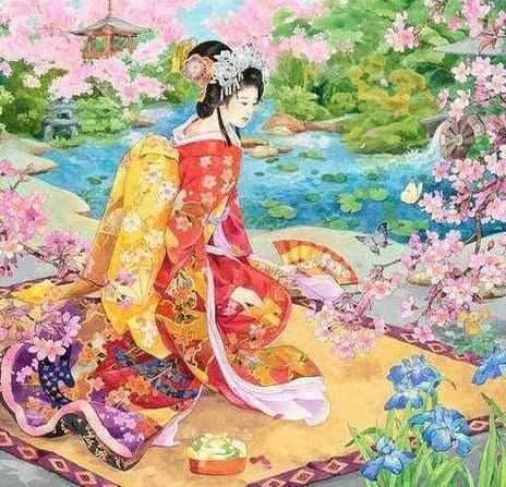 Kimono-best 5d diamond painting kits by Diamondpaintingpro