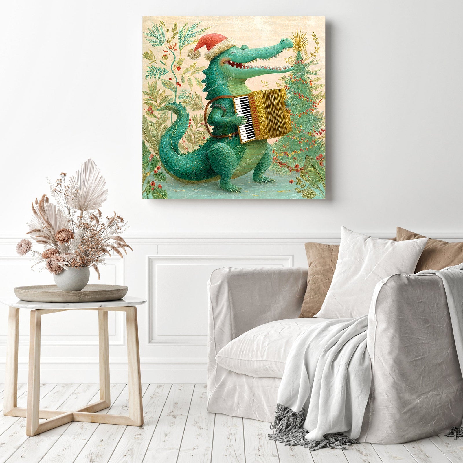 Alligator Musician Diamond Painting as Home Decor