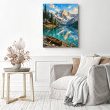 Alpine Water Serenity Diamond Painting as Home Decor