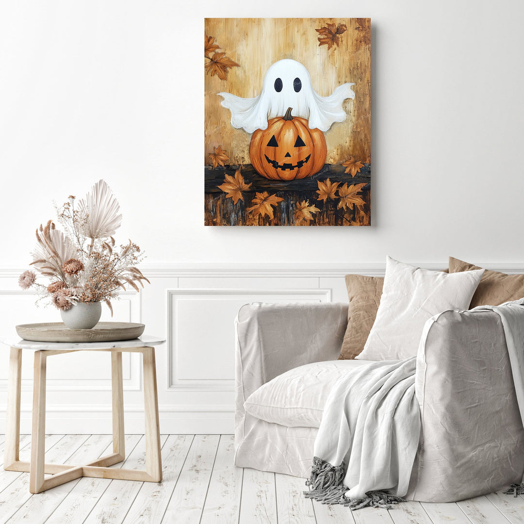 Boo and Pumpkin | Diamond Painting