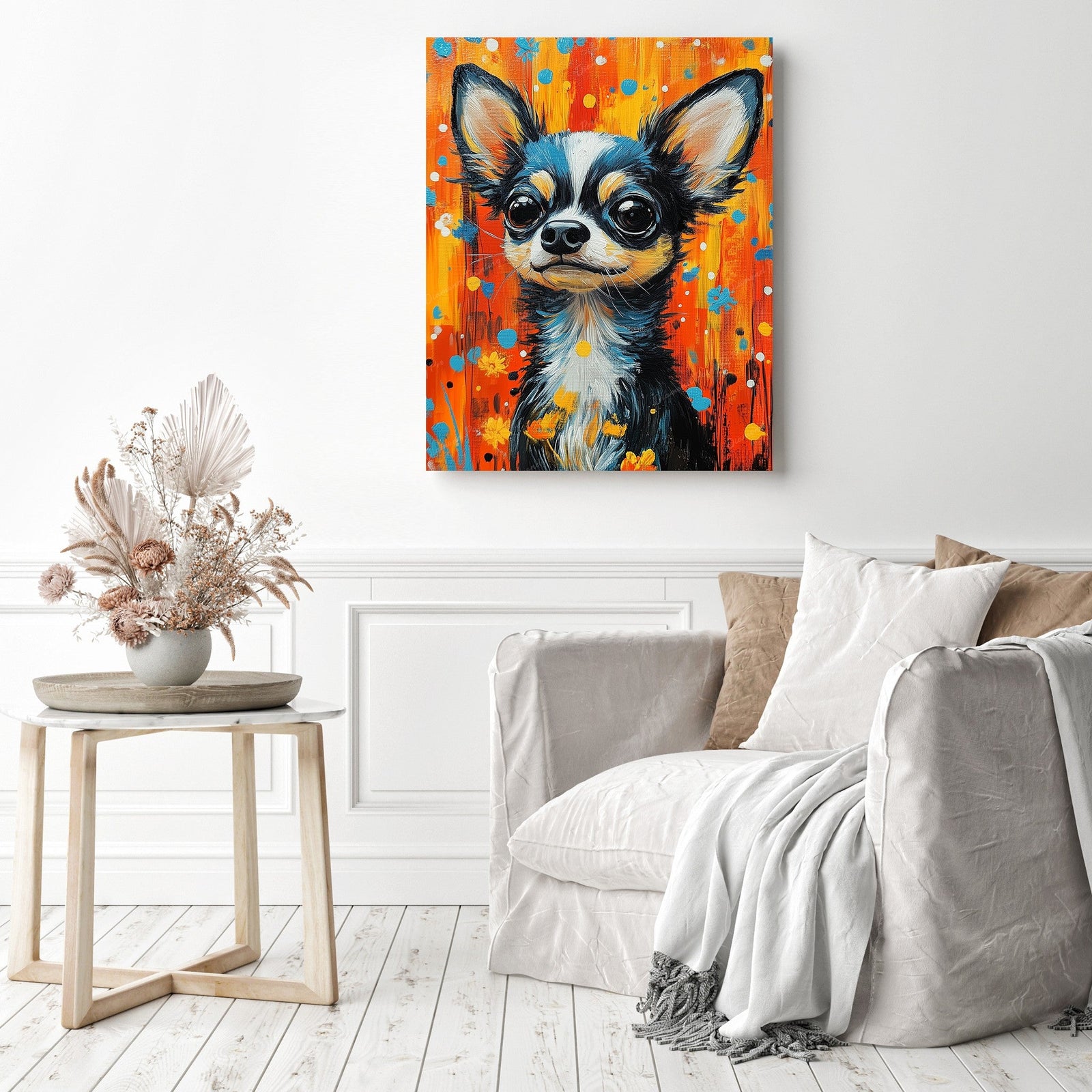 Bright Chihuahua Diamond Painting as Home Decor