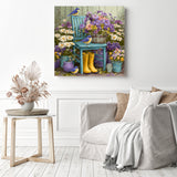 Courtyard Corner Diamond Painting as Home Decor