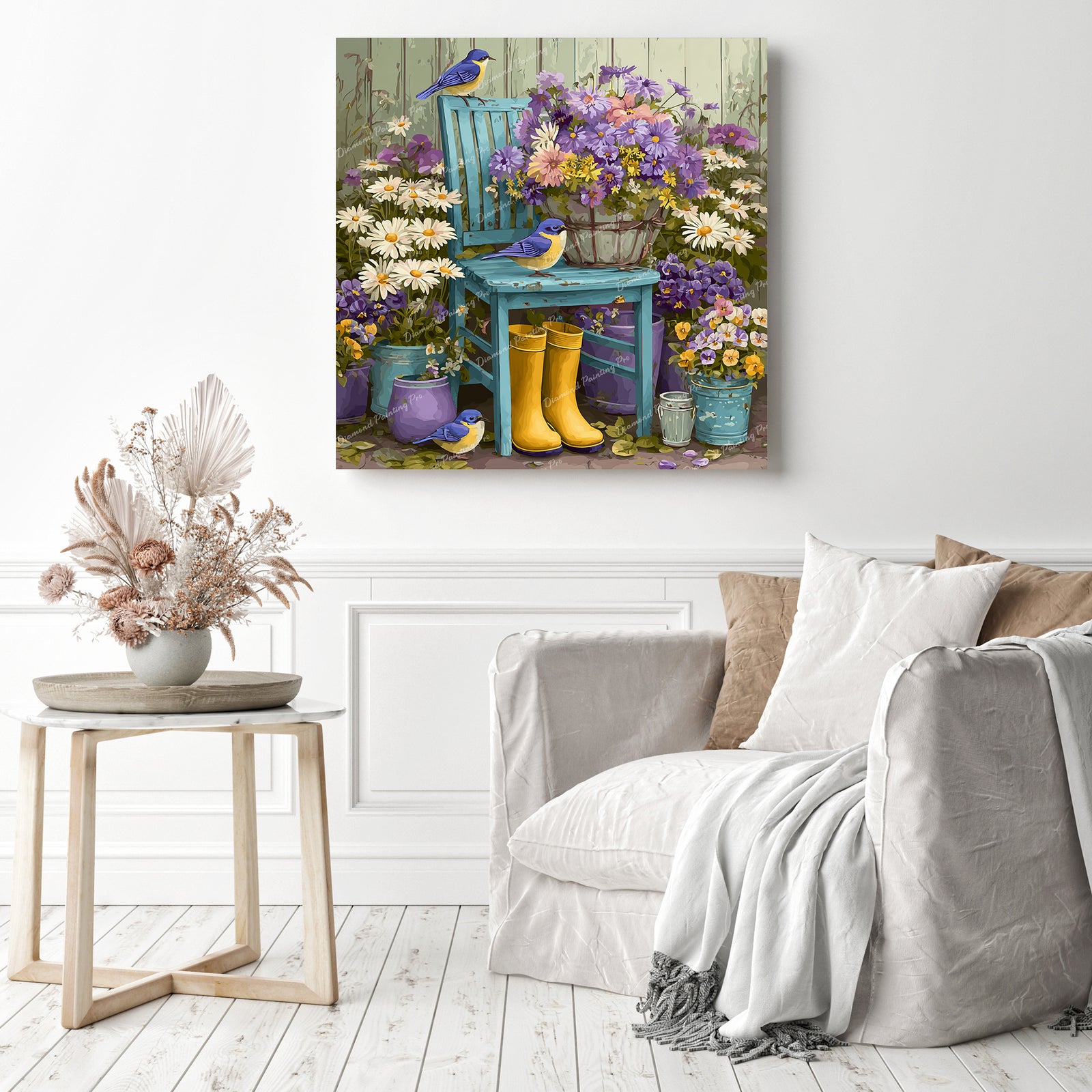 Courtyard Corner Diamond Painting as Home Decor