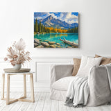 Crystal Alpine Shore Diamond Painting as Home Decor