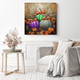 Festive Pumpkin Diamond Painting as Home Decor