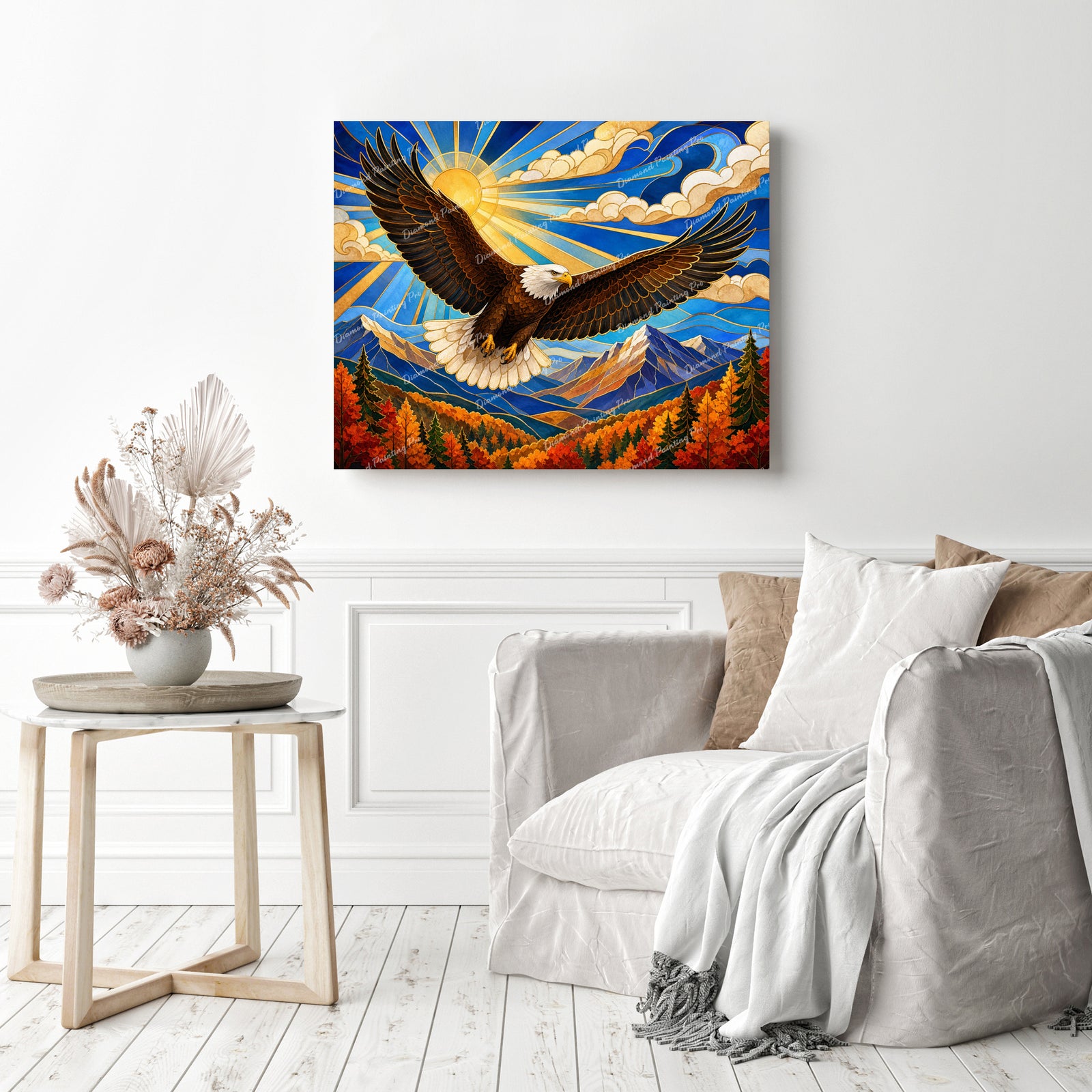 Flight over the Ridges Diamond Painting as Home Decor