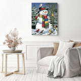 Flock of Winter Friends Diamond Painting as Home Decor
