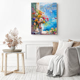 Summertime Bloom | Diamond Painting Displayed as Home Decor