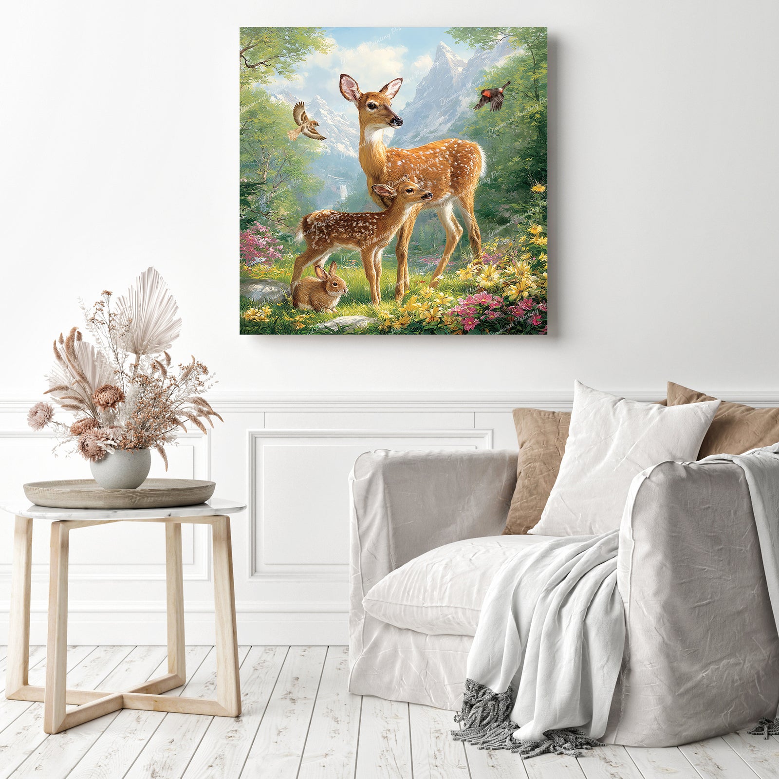 Forest Friends Harmony Diamond Painting as Home Decor