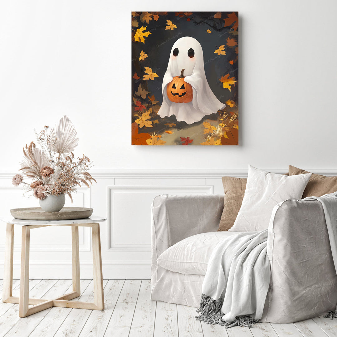 Friendly Ghost Lantern Hug | Diamond Painting