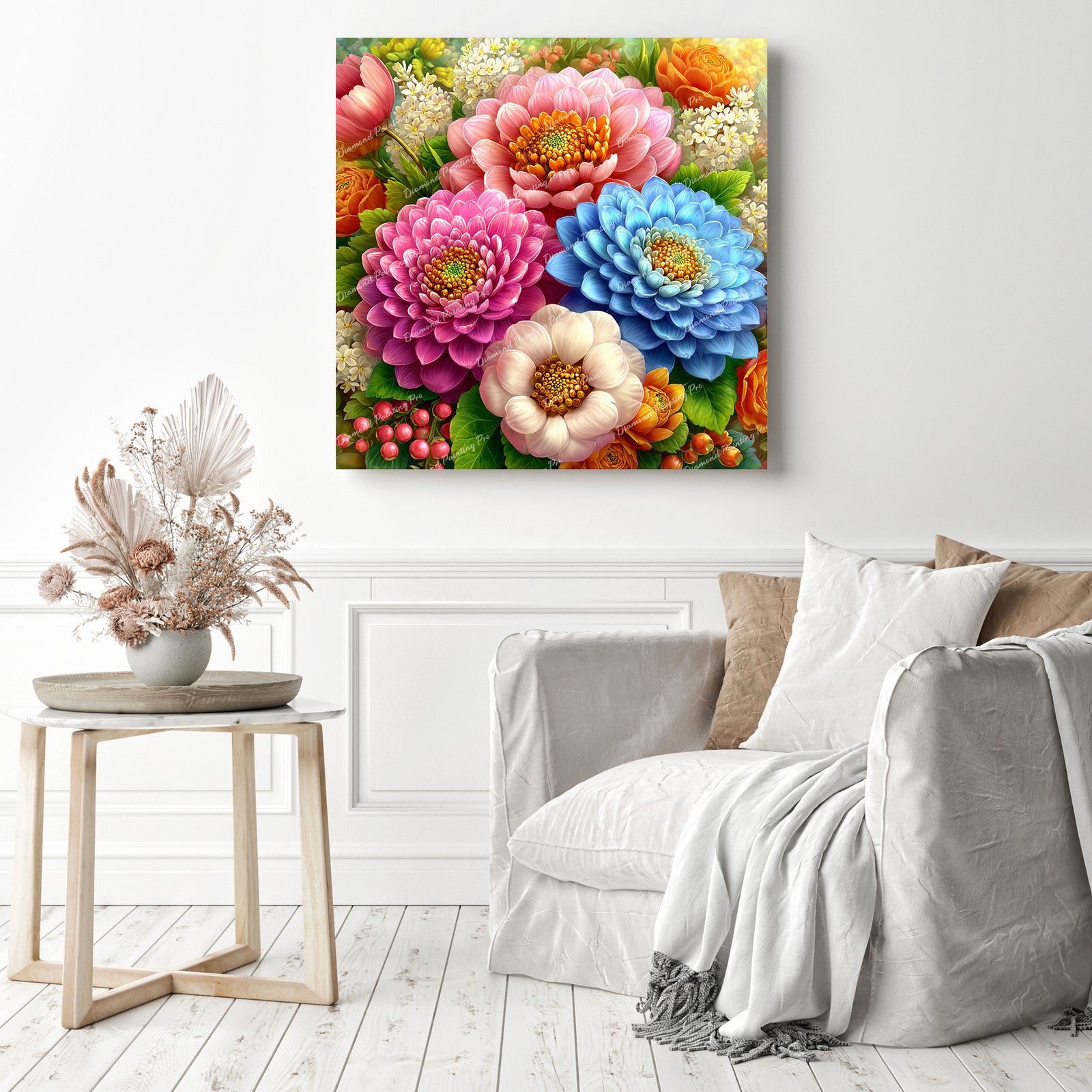 Garden Flowers Diamond Painting as Home Decor