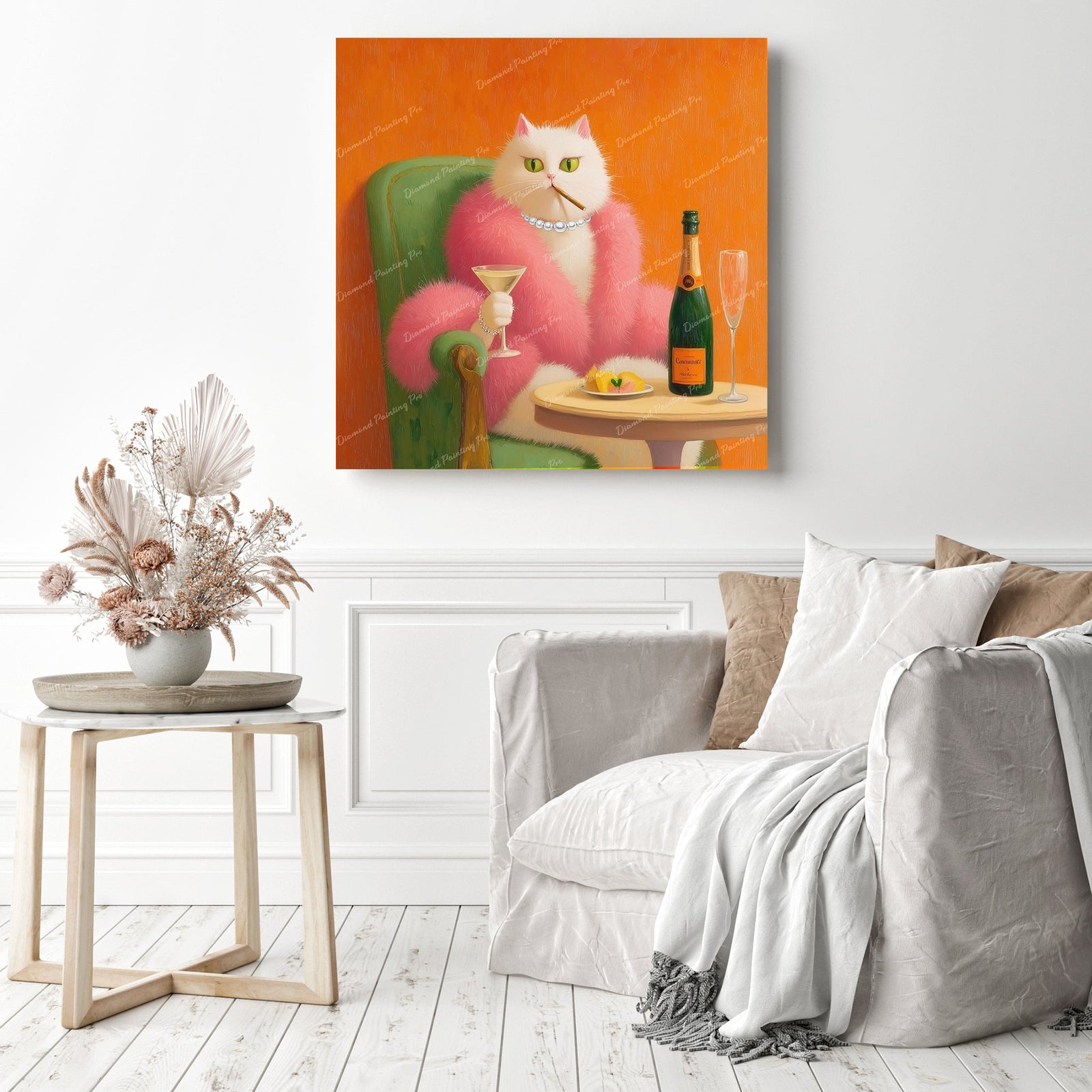 Glamorous Martini Diamond Painting as Home Decor