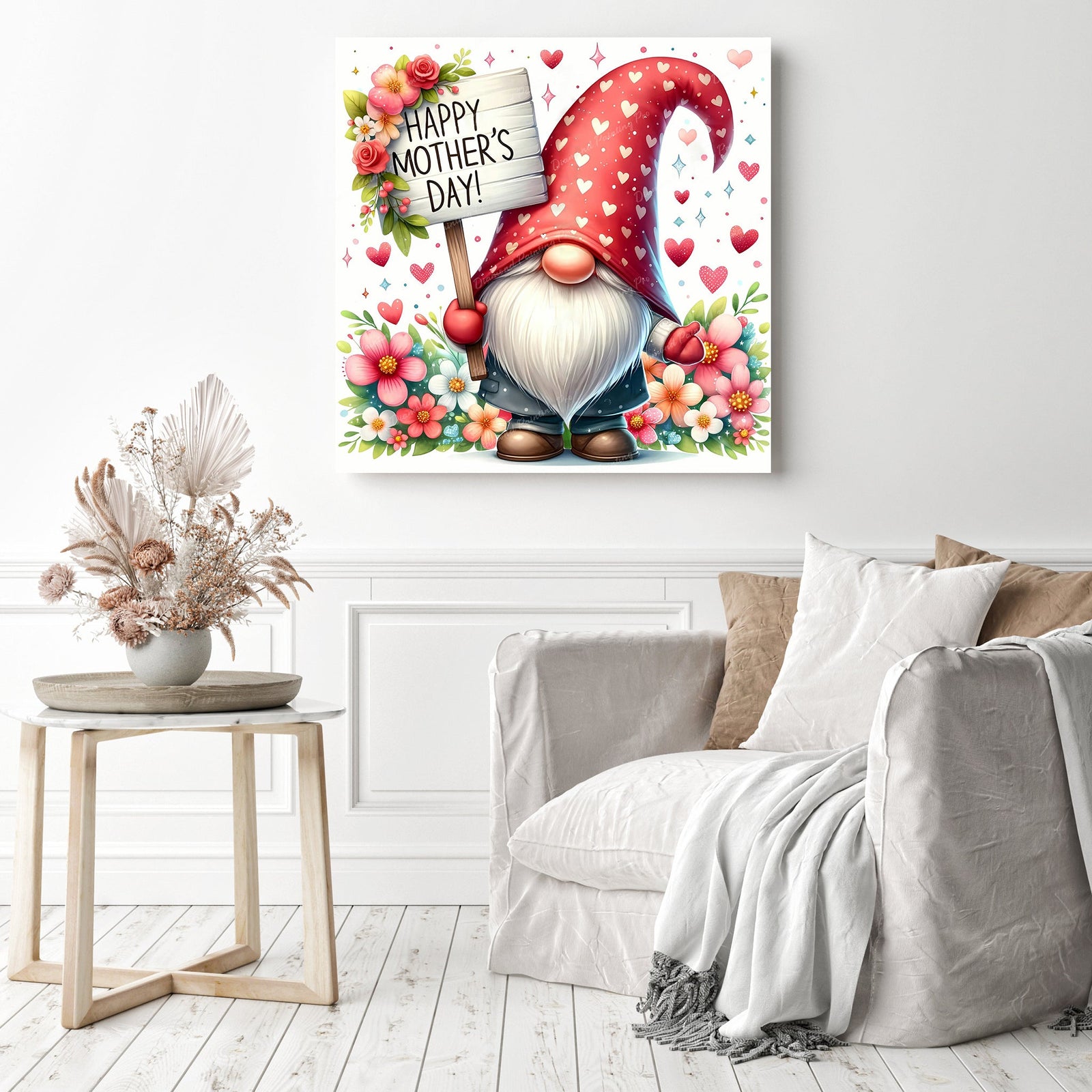 Mother's Day Greetings | Diamond Painting Displayed as Home Decor