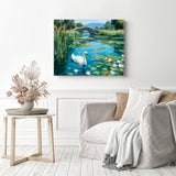 Graceful Swan Diamond Painting as Home Decor