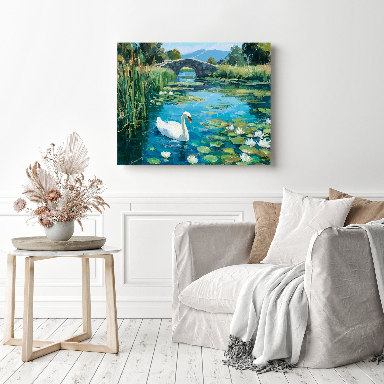 Graceful Swan Diamond Painting as Home Decor