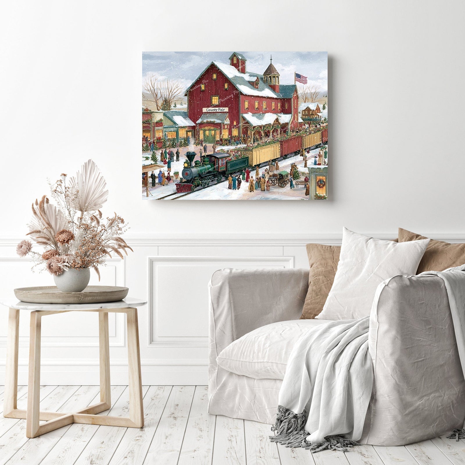 Holiday County Express Diamond Painting as Home Decor